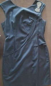 Blue dress with jewel detailing, very flattering M